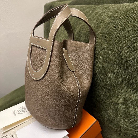 HERMÈS | Authentic NEW w BOX 2023 In-the-Loop 18 Swift Clemence Taurillon EToupe - Picture 6 of 16
